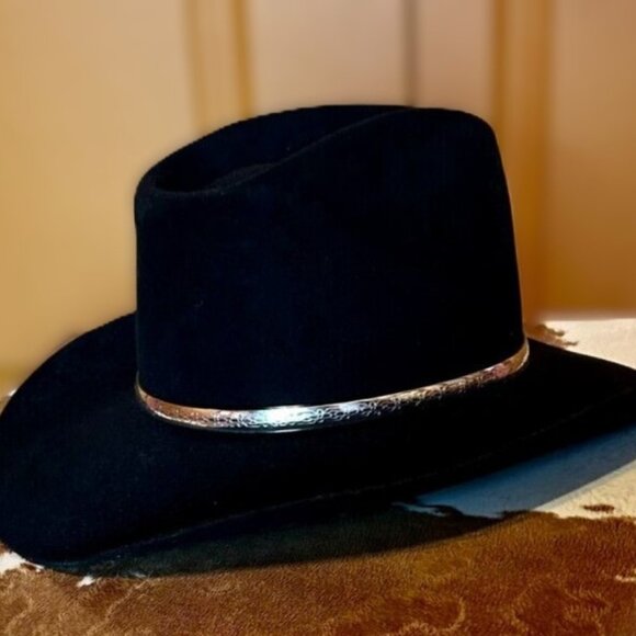 Black Resistol Western Hat